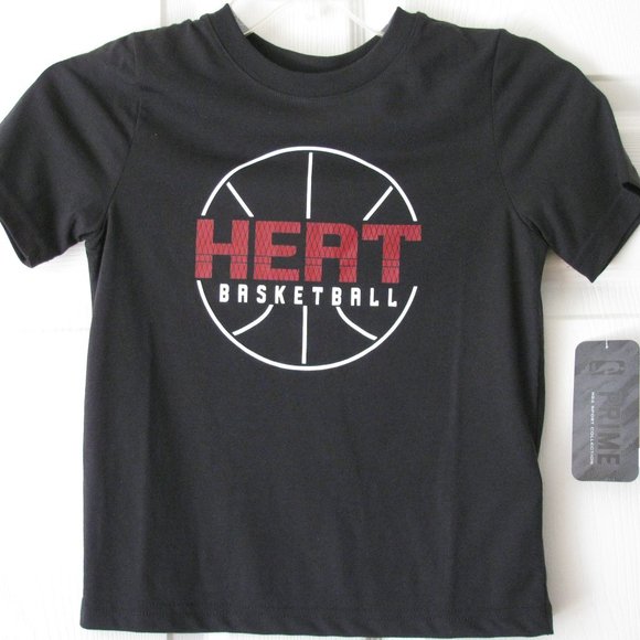 * Miami Heat Shirt Boys Medium 5 6 Officially Licensed NBA Prime Sports - Picture 1 of 4